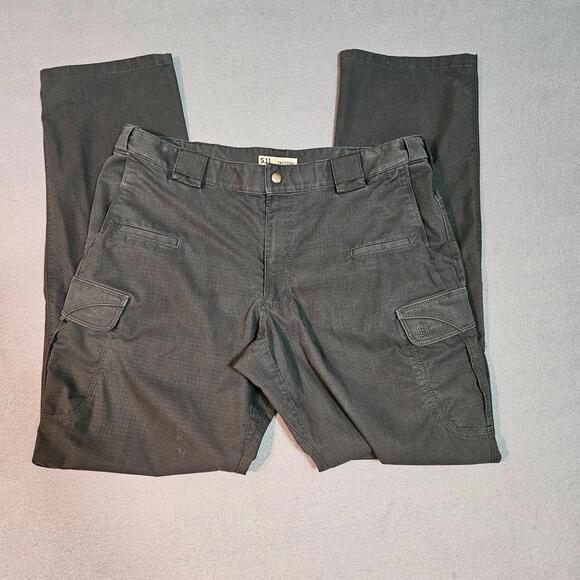 5.11 Tactical Other - 5.11 Tactical Mens Pants 40x36 Black Ripstop Cargo Work Hiking Outdoor Utility